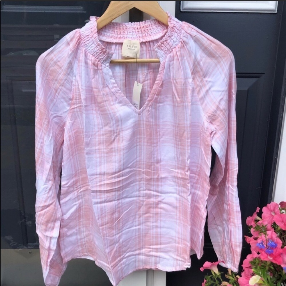 Francesca’s Harper extra small heritage smock neck top blouse - Picture 9 of 11